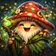 Colorful, expressive fantasy creature avatar with vibrant hues and dynamic design, perfect for a profile picture