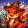 A colorful, friendly fantasy creature with big eyes and a joyful expression, suitable for a profile picture.